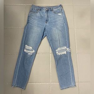 American Eagle Mom jeans, light wash